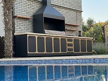 ev alətləri: Açıq hava üçün müasir manqal və mətbəx modulu komplekti - Geniş — 1