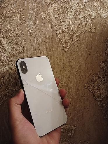 IPhone X, 64 GB, Gümüşü, Qırıq