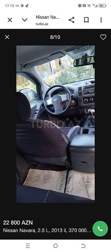 masin satsi: Nissan Navara: 2.5 l | 2013 il Pikap — 8