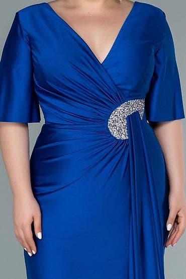 uzun yupqa: Mavi rəngdə zərif ziyafət-geyimi Cəmi 1 dəfə geyinilib carpatyadan — 2