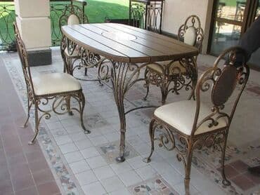 Sifarişlə bağ yelləncəkləri: Metal en mmc olaraq istədiyiniz forma və ölçüde demir işlerinin — 21