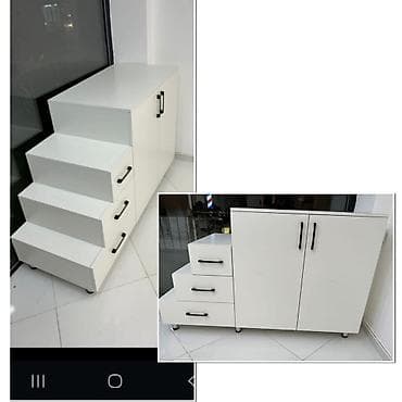 ✔️150 man(Xırdalan). Salon üçün Ağ və qara tonlarda asma pilləkənli