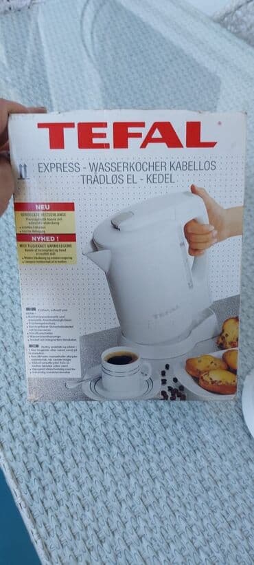 məişət texnikası: Электрочайник Tefal, 1.7 л, Новый, Самовывоз — 2
