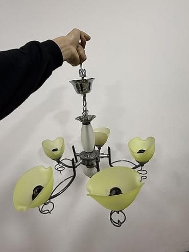 lyustra: Çılçıraq, 5 lampa, Metal — 3