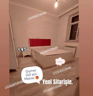 ikinci əl taxtlar: Yeni, İkinəfərlik çarpayı, Bazasız, Matras ilə, Siyirməsiz, Azərbaycan — 1