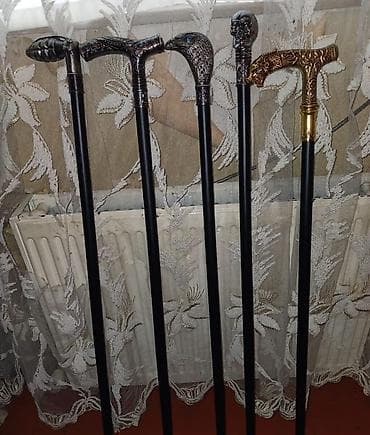 Yerimək üçün arabalar, çəliklər, əsalar, rollatorlar: Dekorativ Ģəzəyli Əsa/Qoltuq Dəstəyi - Model: müxtəlif fiqurlu — 2