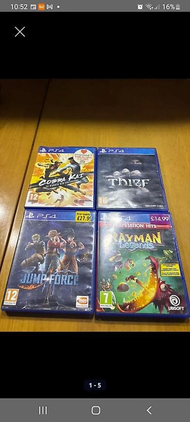one punch man: PS4 oyun diskləri dəsti Komplektdə 4 orijinal PS4 oyun diski: - Cobra — 1