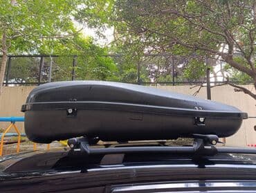 Motosiklet hissələri: Avtomobil üçün dam baqajı (yük qutusu) - Rəng: qara - Aerodinamik — 1