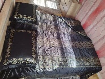 divan üzü: Для кровати цвет - Черный Покрывало — 10