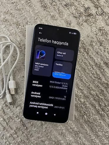 mingecevir telfon: Redmi 8, 64 GB, rəng - Göy, Barmaq izi, Face ID — 3