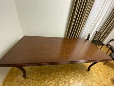 обеденный стол купить: Гостиный стол, Б/у, Нераскладной, Дерево, Прямоугольный стол — 2