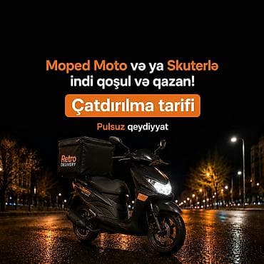 Sürücü-kuryer tələb olunur, Şəxsi nəqliyyat vasitəsi ilə, Saatlıq ödəniş, Təcrübəsiz