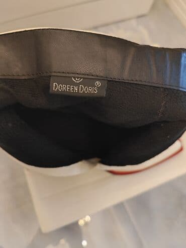 qiz ucun botlar: Doreen Doris qadın botları - Rəng: ağ (qırmızı konturlu alt kənar) - — 3