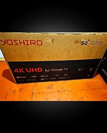 tlvzor: Yeni Televizor Yoshiro LED ekran 50" 4K (3840x2160), Ünvandan götürmə — 1