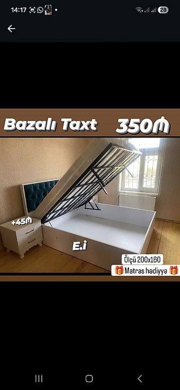 İkinəfərlik çarpayı, 2 tumba — 1