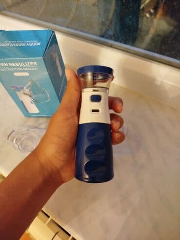 usaq ucun inqalyasiya: 🔴 YENİ 🔴 Portativ mesh nebulizer, ağ və mavi rəngdə, müxtəlif nəfəs — 2