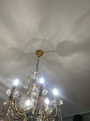 Бра, настенные светильники: Люстра, 8 ламп, Металл — 2