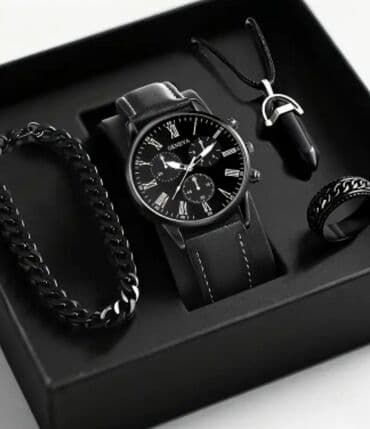 Qazanlar: Klassik Saat dəsti, rəng - Qara — 1