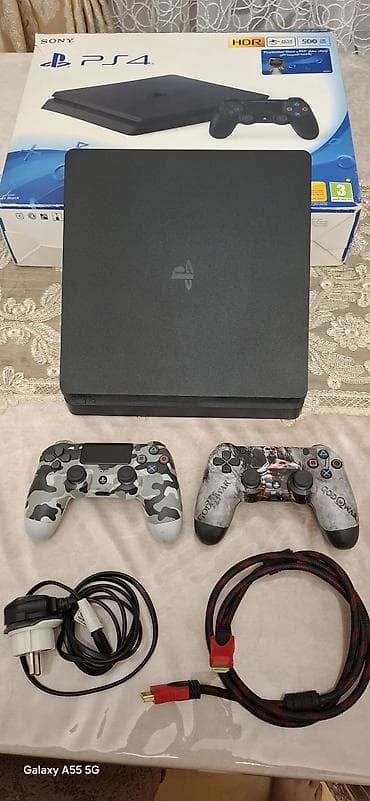 Sony PlayStation 4 Slim oyun konsolu – 500 GB (HDR dəstəyi, orijinal — 1
