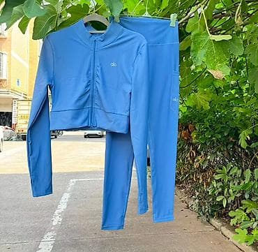 pupa ideal face: Alo qadın idman dəsti – rib-texturalı, elastik və yüngül parça. Dəst — 5