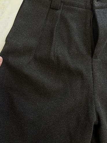 kisi deri kurtkalar: Kişi şalvarı – tünd qrafit rəng - Parça: 100% pambıq (etiketdə — 2
