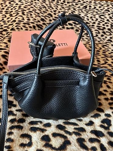 converse canta: Donna Cavaletti mini çanta - Rəng: qara - Material: xırda toxumalı — 3