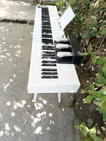 Digər auditexnika: Ağ rəngli. Elektro Pianino.Təzə. 88 klaviş tam oktava Piano — 7