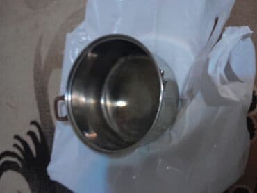 Qab-qacaq və mətbəx ləvazimatlarının alışı: Rəng - Göy, Paslanmayan polad — 1