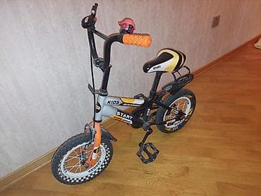 işlənmiş velosiped: 12 lik velosiped. Yan tekerleri de var, sadece cixarilib. Geri taxila — 3