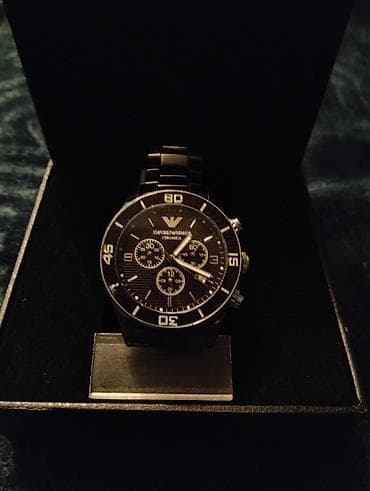 seven friday saat: Qol saatı, Emporio Armani, rəng - Qara — 1