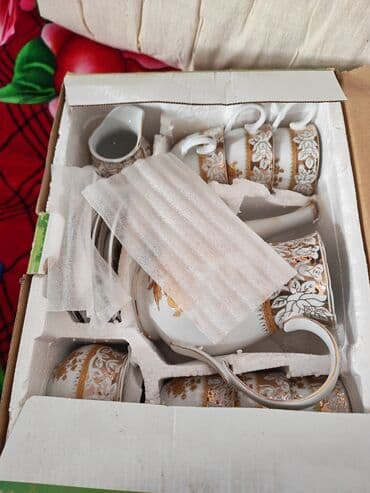 qab qacağ: Çay dəsti, rəng - Ağ, 6 nəfərlik, Türkiyə — 4