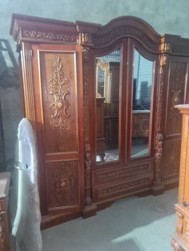 çinar ağacı: Açılan, 3 qapılı Düz dolab, Qarderob, paltar dolabı — 3