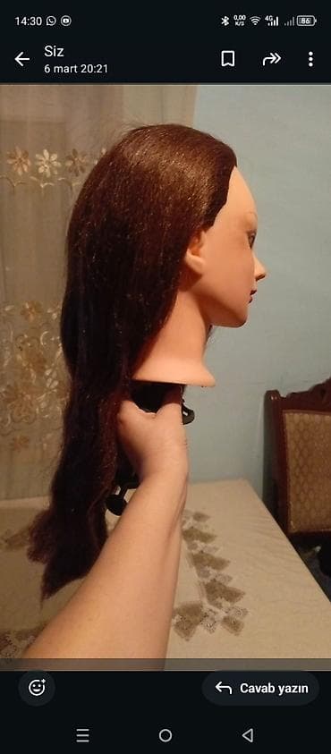 manıken: Praktika üçün kukla sac — 2