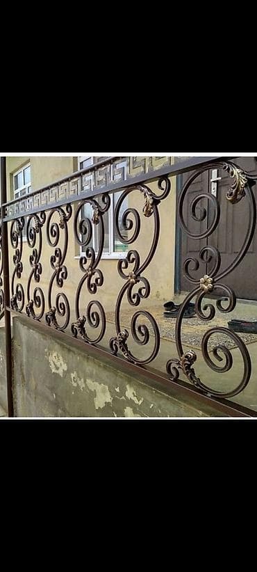 ucuz samavar: Dəmir məhəccər və balkon korkulukları – dizayn və istehsal - — 3