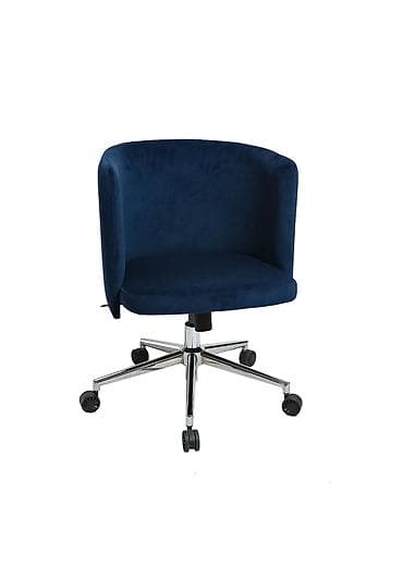 stul: Məhsul: Təkərli ofis/iş kürsüsü - Rəng: Tünd göy (navy) - Parça — 1