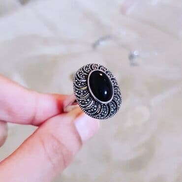 tək qaş: Üzük, Gümüş, 925 Əyar — 2