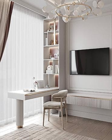 Мебельные услуги: Biz təklif edirik: Ətraflı məkan analizi və konsultasiya; 3D — 9