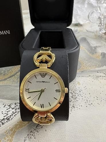 saat desti: İşlənmiş, Qol saatı, Emporio Armani, rəng - Qızılı — 3