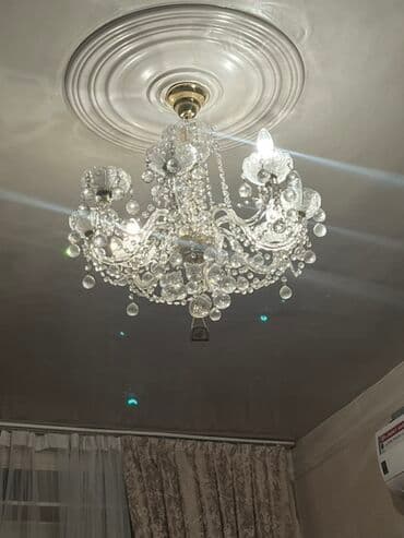 Çılçıraq, 8 lampa, Xrustal