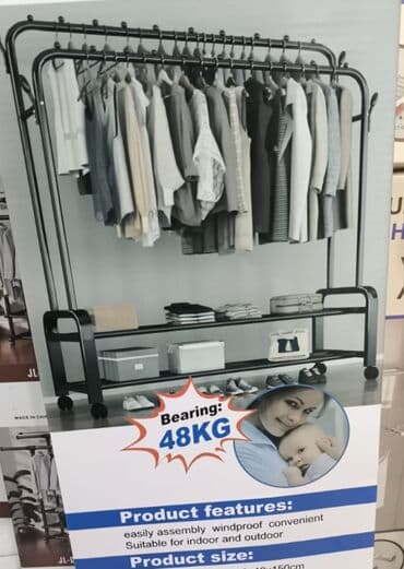 Bağ evi və bağ üçün hərşey: Paltar asılqanı 48 kq çeki — 2