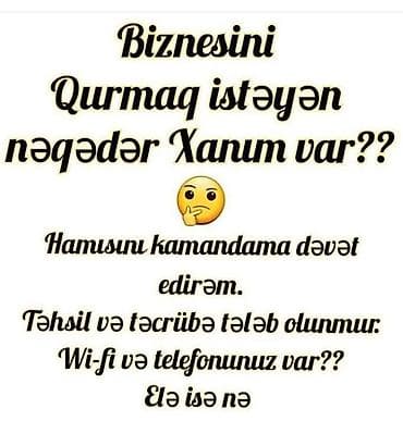 muhafize isi 2025: SMM menecer tələb olunur, İstənilən yaş, Təcrübəsiz — 1