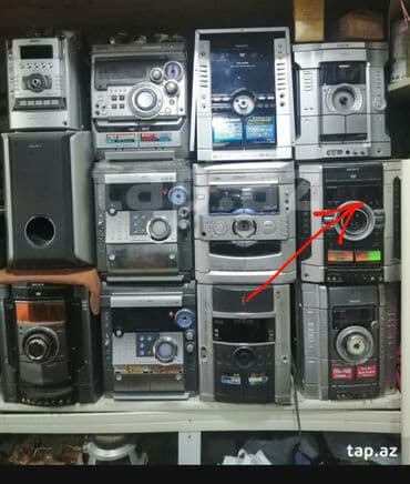 fm radio: Musiqi mərkəzi "Sony".Bluetooth,AUX,Disk,radio,kasset.Səs effekti — 2