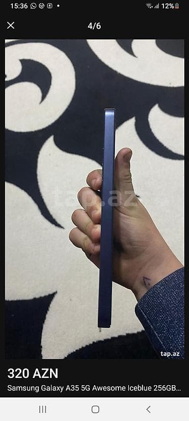 samsung a7 2019: Samsung Galaxy A35, 256 GB, rəng - Mavi — 7