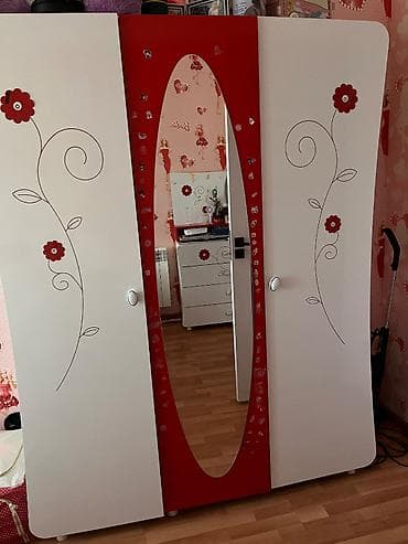 tək şkaf: Qız üçün, İşlənmiş, Təknəfərlik çarpayı, Dolab, Komod, Tumba — 1