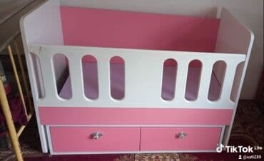 состаренная мебель: Qız üçün, Dördbucaq, Beşik, Yellənmə mexanizmsiz — 1