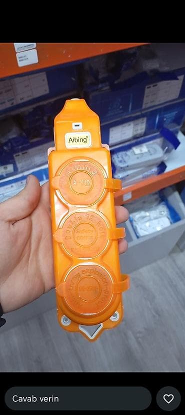 elektrik uzadıcı: Aibing A-719 sənaye tipli uzatma rozetkası - Rəng: narıncı, yüksək — 1