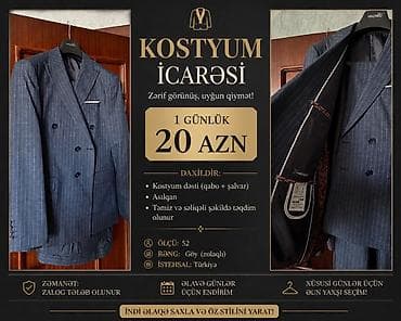 kisi alt geyimleri instagram: Kostyum icarəsi – zərif görünüş, uyğun qiymət! 1 günlük: 20 AZN — 1