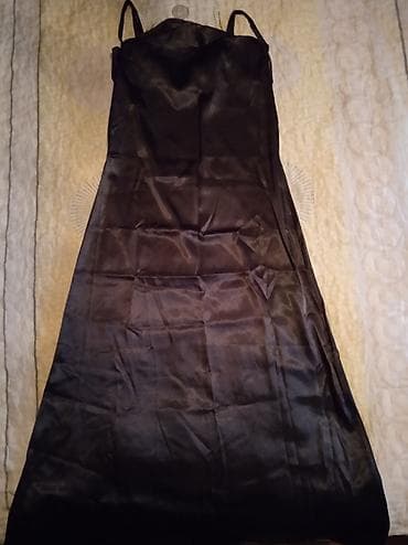 iyde parfum vakansiya: Qadın üçün qara atlas slip-stil don. - Material: ipək-effektli — 2