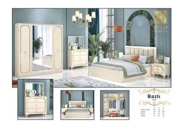 угловая тумба: Двуспальная кровать, 2 тумбы, Турция, Новый — 1