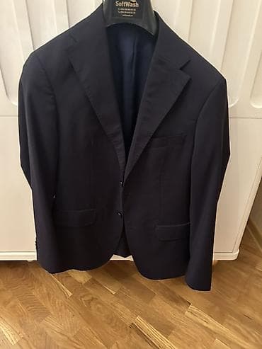 Klassik tünd lacivərt kişi pencəyi - Brend: W Collection - Parça — 1